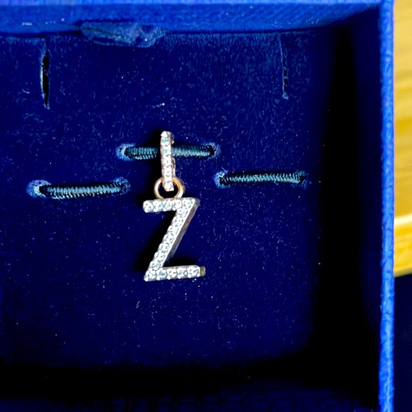 Swarovski Remix Collection Z charm, White, Rose Gold Tone Plated - Picture 3 of 6